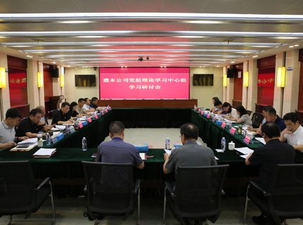 公司党组理论学习中心组专题学习研讨《中共中央办公厅 国务院办公厅关于全面推进江河；ぶ卫淼囊饧