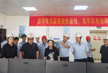 陈印辉带队赴公司风电场调研督导安全生产和精益管理工作